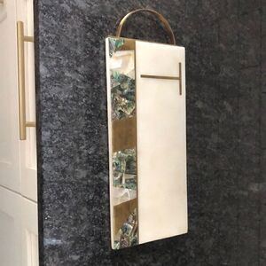 Anthropologie marble monogram serving platter T